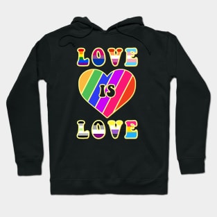 Love Is Love Pride LGBTQIA LGBT LGBTQ Human Hoodie